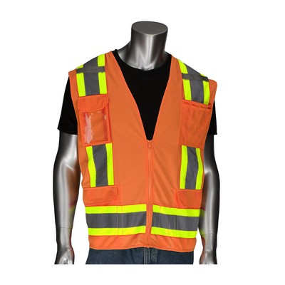 PIP® Class 2 Hi-Viz Surveyors Vest w/"D" Ring Access