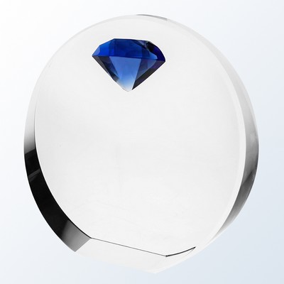 6'' Blue Diamond Circle Award