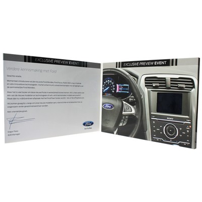 VidU 2.4" HD Video Mailer And Brochure With Full Color Printing - Custom Video Card