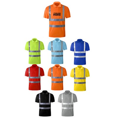 Collared High Visibility Short Sleeve T-Shirt