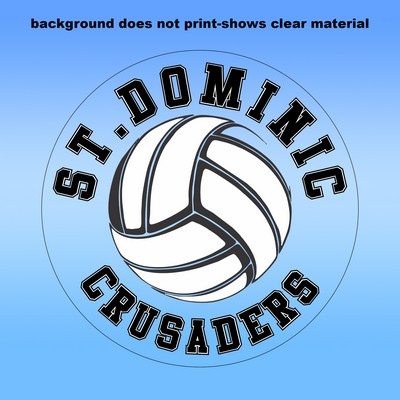 Clear Removable Glass Decals (3"X3") - Removeable. Repositionable. Custom Shape