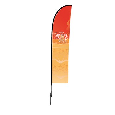 6' Blade Feather Flag Banner - 1 Side Imprint