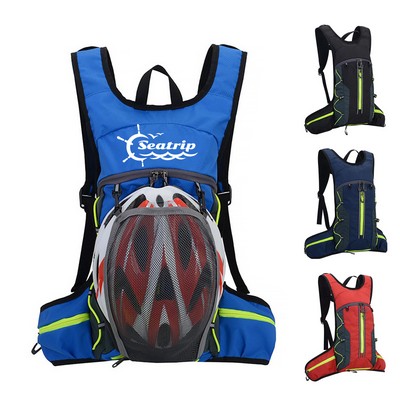 Foldable Cycling Backpack w/ Helmet Net Pouch