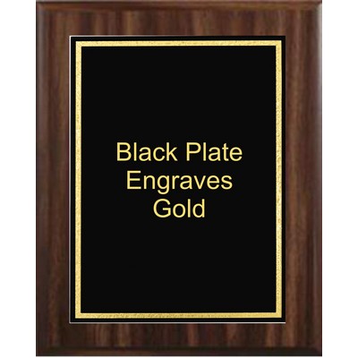 Cherry Plaque 9" x 12" - Black/Gold 7" x 10" Florentine Frame Designer Plate