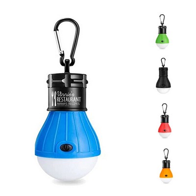 Portable LED Tent Lamp with Carabiner
