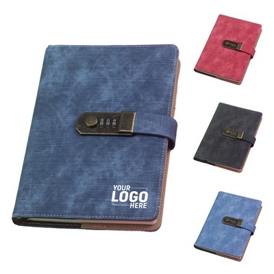 Vintage Password Lock Notebook