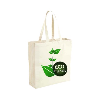 6 Oz. Polyester Twill with Heat Transfer Grocery Tote Bag