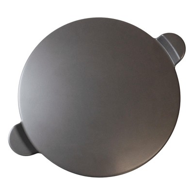 KitchenSupply Old Stone Pizza Kitchen - 13-Inch Glazed Pizza Stone W/Handles - Gray