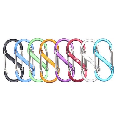 2" S Shaped Carabiner Key Chain
