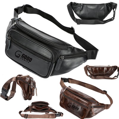 Leather Crossbody Chest Bag