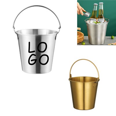 Stainless Steel Bar Home Small Ice Bucket