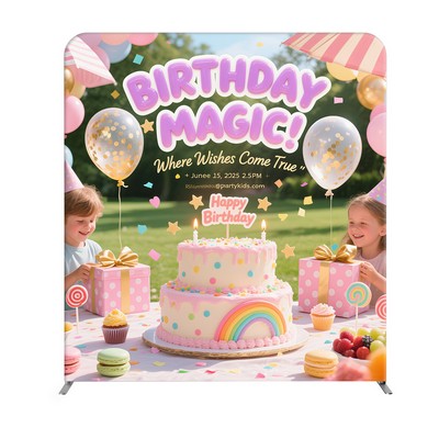 MagLock Straight Fabric Display - 6'w x 6.5'h