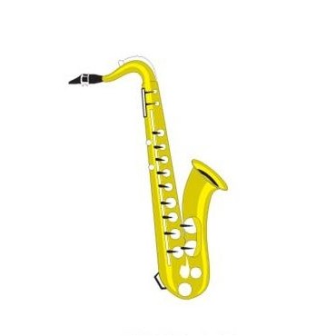 Saxophone Executive Magnet w/ Full Magnetic Back (2 Square Inch)
