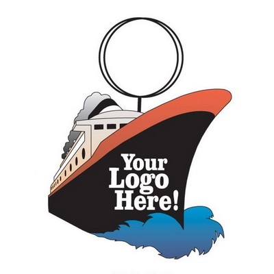 Cruise Ship Executive Key Chain w/Mirrored Back (2 Square Inch)