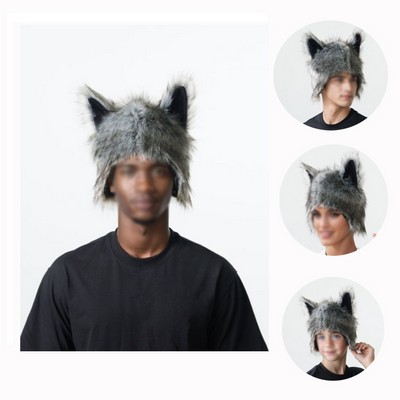 Wolf Ear Protection Warm Hats