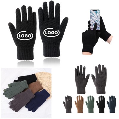 Warm Touchscreen Gloves W/ 2 Finger Touch