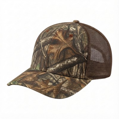 Solid Color RealTree Mesh Velcro® Flat Brim Cap