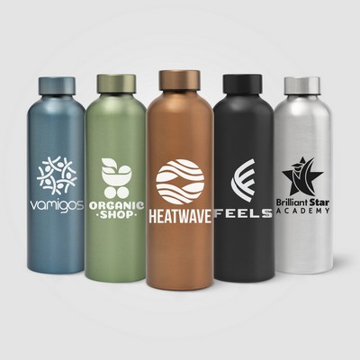 Astrid Recycled Stainless Steel Metallic Bottle - 24 oz. - Silkscreen