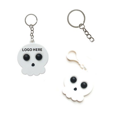 Spooky Skull Pop Bubble Keychain