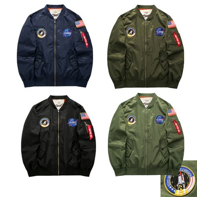 Custom Water Resistant 2 Layers Flight Jacket with Custom Logo