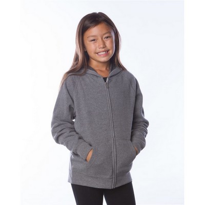 Independent Trading Co. Youth Lightweight Special Blend Raglan Zip Hood - PRM15YSBZ