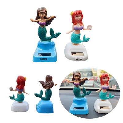 Dashboard Solar Shaking Head Doll Mermaid