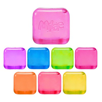 NeeDoh Style Squishy Ice Cube Stress Ball | Viral Fidget Toy | Bulk Sensory Giveaway