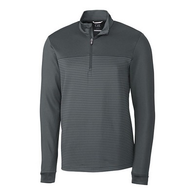 Cutter and Buck Traverse Stripe Stretch Quarter Zip Pullover