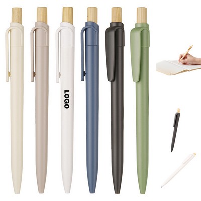 Bamboo Retractable Eco Ballpoint Pen