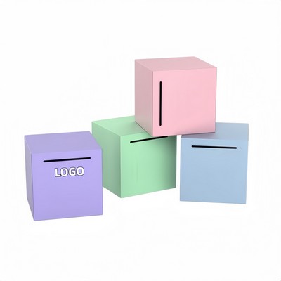 5.9" Square Stainless Steel Piggy Bank for Kids Savings and Gifts