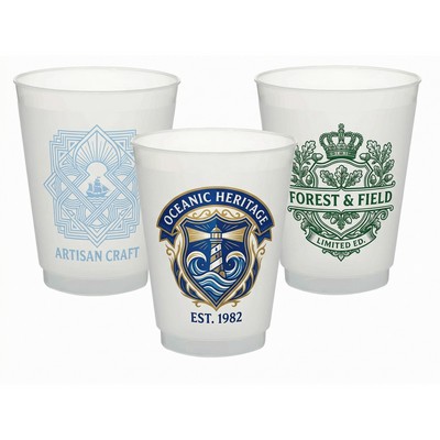 Custom Plastic 10oz Frosted Cups