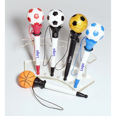 Custom Logo Soccer & Basketball Pop-Up Launcher Pen