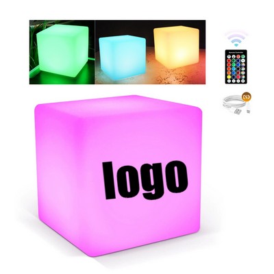 USB Rechargeable LED Cube Light