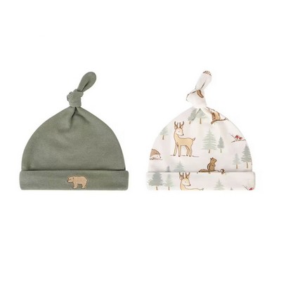 Pure Cotton Newborn Baby Knot Beanie Hat