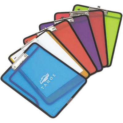 Translucent Clipboard w/Stitched Edge