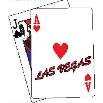 Las Vegas Blackjack Acrylic Coaster w/Felt Back