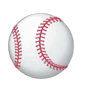 Baseball Gift Shop Magnet w/ Full Magnetic Back (4 Square Inch)