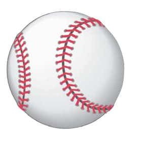 Baseball Promotional Magnet w/ Strip Magnet (12 Square Inch)