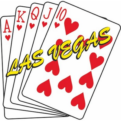 Hearts Royal Flush Magnet w/ Strip Magnet (12 Square Inch)