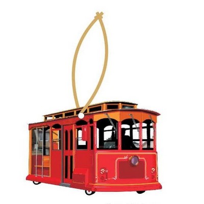 Cable Car Executive Ornament w/ Mirrored Back (6 Square Inch)