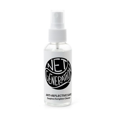 2 Fluid Oz. Bottle Opper Optics™ Eyeglass Cleaner - 1 Color Imprint (Clear)