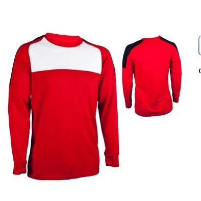 Youth Dazzle Cloth Soccer Jersey Shirt w/ Contrast Panel Front & Long Sleeve