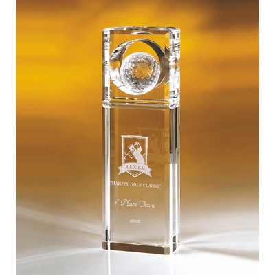 Absolute Golf Optic Crystal Award (2¾"x 7")