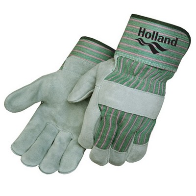 Gray Full Feature Standard Leather Work Glove