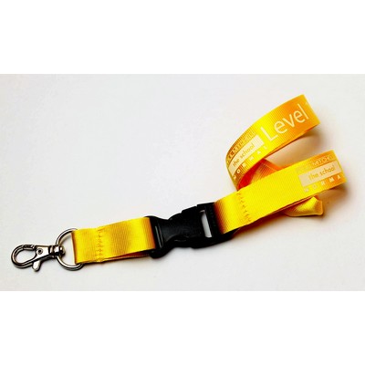 3/4" Gold Nylon Lanyard (20 Mil)
