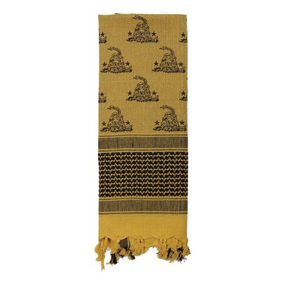 Desert Sand Deluxe Shemagh Tactical Desert Scarves w/Gadsden Snake