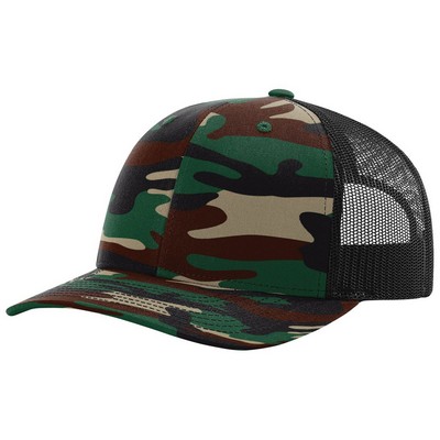 Richardson® Printed Trucker Snapback Cap (Embroidered)
