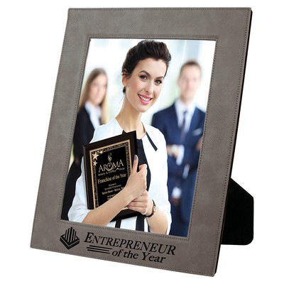 Leatherette 8 x 10 Photo Frame - Gray