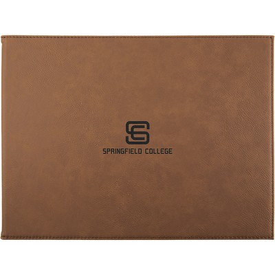 Dark Brown Leatherette Certificate Holder