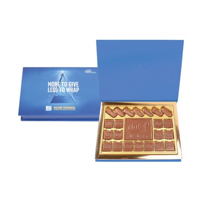 Bella Bar CB - Bar in Customized Belgian Chocolate (22 Pcs + Bar)